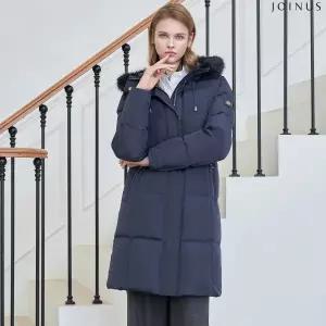 [조이너스] 네이비 퍼 트리밍 다운 코트 J244B801A_25