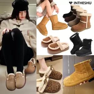 [인더슈30%]  지금 신기좋은 슈즈! 여성 방한화,털부츠,털슬리퍼,퍼메리제인,털스니커즈,패딩,방한, 롱, 미들,숏, 투웨이, 털, 퍼부츠