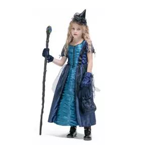 에메랄드 할로윈 마녀 코스튬 캐릭터 여아동 옷 파티 의상 데이 유치원학예회 재롱잔치