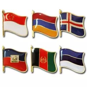 /로고마크 휘날리는 국기뺏지(싱가포르아르메니아아이슬란드아이티아프가