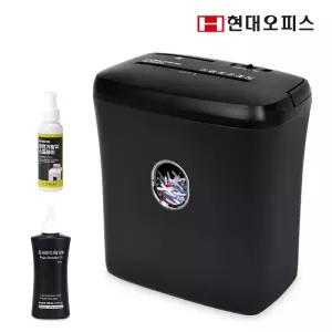[현대오피스] 소형 문서세단기 PK-650CD +오일+스프레이 최대 10매 파지함 21L 서류파쇄기 종이세절기