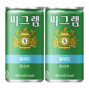 씨그램 플레인 탄산수 190ml X 60캔