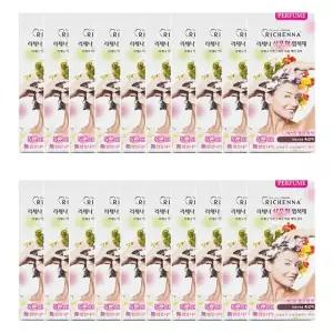 리체나 샴푸형 퍼품 염색약 20박스 매니아구성 (전체염색용 튜브형 염색제)