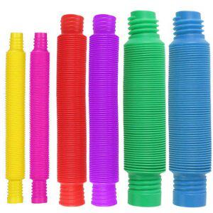 팝튜브 팝잇 장난감 파이프 푸쉬팝 감각놀이 6개세트구성