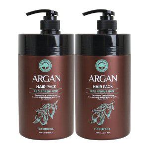 [푸드어홀릭](2개)푸드어홀릭 아르간 트리트먼트 헤어팩 1000ml