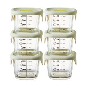 락앤락 리틀럽바로한끼 이유식 정사각용기, 3P, 2개