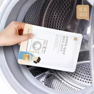 쉼표365 대용량 세탁조 클리너 450g 5개입 통돌이 드럼 겸용 세탁기 청소 통세척 세탁조 세정제