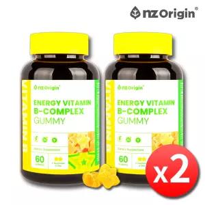 엔젯오리진 에너지 비타민B 컴플렉스 젤리 구미 60개 x 2병 어린이 키즈 유아 활성 수용성 비타민B군 비군