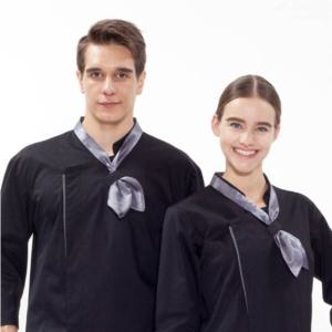 블랙 S 긴팔조리복 호텔조리복 식당유니폼 쉐프복 셰프복 주방웨어 제과제빵옷