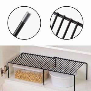 조절 싱크대 길이 확장형 그릇 하부장 주방 선반 수납 1p 양념 랙 정리 접시