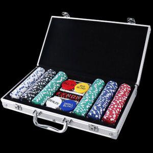[이지커머스]국제규격 경기용 카지노칩 세트 포커 홀덤 게임 100P 포커칩 홀덤칩