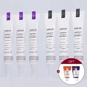 3.+3 [탄력+주름+기미 솔루션!] 에이지랩 콜라겐 + 펩타이드 아이크림 대용량 50g (총6개)+미니폼클 30ml 2개 증.정