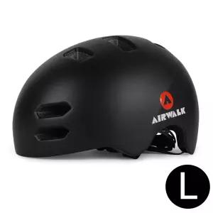 Airwalk 스포츠 헬멧 어반 (블랙) (L)/자전거/킥보드/전기자전거/전동킥보드/인라인/보드/스포츠/안전