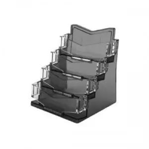 아이홀더 (명함 4단 검정) (4521)/이름/꽂이/아크릴/카드/보관집/꽃이/알파명합첩/투명/가격표/주문지