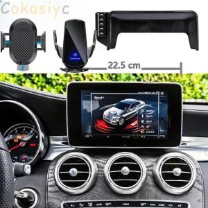 메르세데스-벤츠 C 클래스 W205 2015 2016 2017 2018 GLC 2016 - 2019 용 차량 전화 거치대 7 인치 화면 고