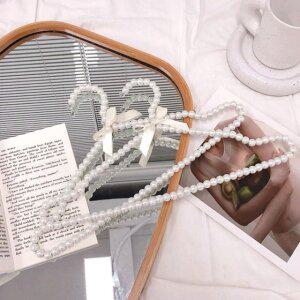 고품질 옷걸이 코팅 미끄럼방지 논슬립 진주옷걸이 40cm 매직옷걸이 (WFHYP4K)