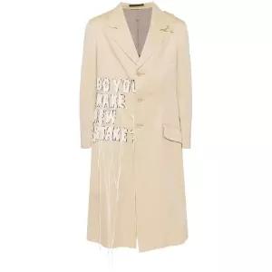 요지야마모토 슬로건 패치 싱글 브레스티드 블레이저 HOJ22037 TP431028805