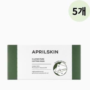 에이프릴스킨 착한 순면 3겹 화장솜 추천 80매 X5개