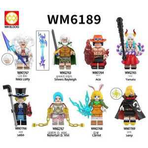 원피스 애니 제품 시리즈 에이스 피규어 사보 레고 8종 세트