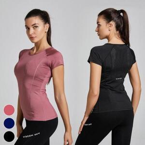 요가 운동복 등판메쉬 스포츠웨어 슬림핏 헬스 반팔요가복 요가복 반팔