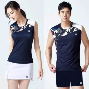 남녀공용 민소매 배드민턴 테 셔츠 속건 여름용 경기용 배구 유니폼