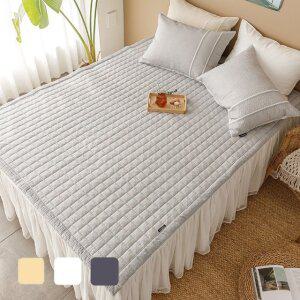 고품질 로지 뱀부 시어서커 카페트 겸 패드 Q 150x200 3컬러 여름침대패드 열대야침대패드 (WFI1T76)