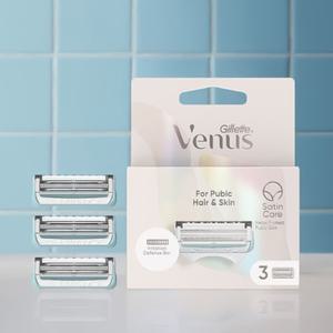질레트 비너스 Y존 제모기 면도날 3입 면도용품