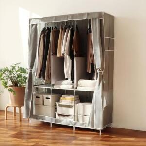 [QN77219Y_55]조립식 비키니 부직포 미니 옷장 철제