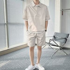 트레이닝복 츄리닝 휘트니스 시원한 남성 상하의세트 캐주얼 반팔 반바지 쿨소재