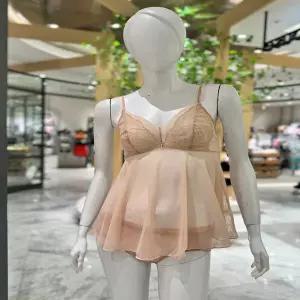 [비비안](CS1901A/A)은은하게 섹시한 시스루 짧은슬립 + 부분레이스 팬티 세트