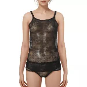 [롯데백화점]비비안 시스루 올오버레이스 올레이스 끈런닝&올레이스팬티 RU7386,P