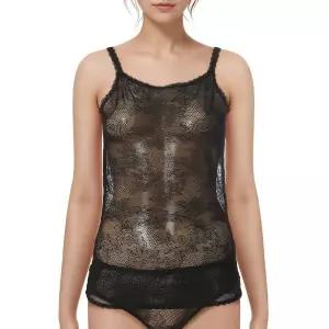 [롯데백화점]비비안 시스루 올오버레이스 올레이스 끈런닝2종 RU7386SET