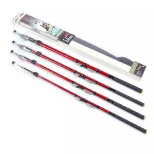 레드컬러 카본대 미끄럼방지손잡이낚싯대 바다 민물 선상낚시 릴장착낚싯대