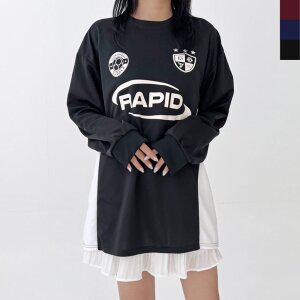 갤러리아 GSS G712W 여자 오버핏 스포츠 유니폼 럭비 풋볼 져지 티셔츠