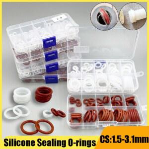 내열성 등급 씰링 오링 와셔 화이트 레드 O링 커피 도장 1MM 실리콘 VMQ 머신 개스킷 CS1 키트