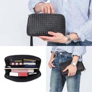 핸드폰 천연소가죽 남자 지퍼장지갑 1p 수납 지폐 직장인 클러치 카드 대학생