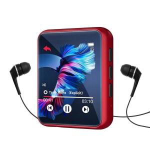 MP3 플레이어 Bluetooth 5 3 풀 터치 스크린 컬러 화면 미니 플레이어, 스피커 HiFi 무손실 음악 FM 라디