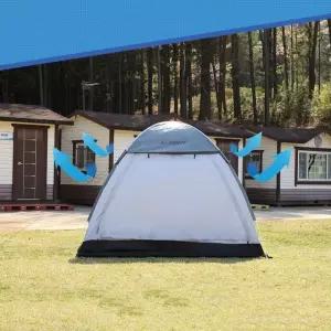 LW 애쉬 그레이 원터치 텐트 그늘막 방수 캠핑 피크닉 낚시 자동텐트 돔텐트