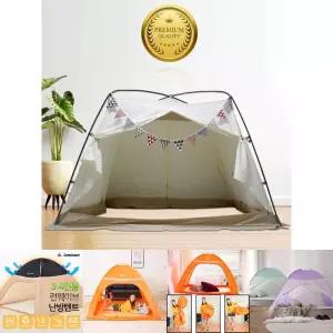 1-2인 싱글 난방 텐트 120X210X135/싱글텐트/2인용텐트/난방/보온/방한텐트/1인용텐트/침대텐트