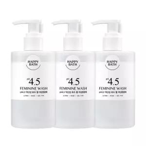해피바스 pH4.5약산성 로즈 젤 여성청결제 300ml, 3개