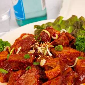 픽댓 한돈 야식 안주 간편식 무뼈 큐브형 순살 불족발 300g 3팩