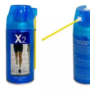 제백 X2 런닝머신 오일 스프레이 350ml 실리콘 윤활유/뿌리는/구리스/윤활제/그리스/런닝/머신/이형제/멀티