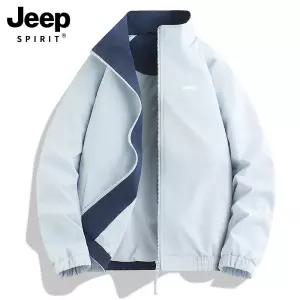 JEEP SPIRIT 바람막이 여성 신스타일 매우 멋진 스탠드 칼라 소형 재킷