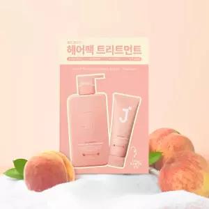 제이숲 실크 케라틴 단백질 헤어팩 트리트먼트 피치 에디션 520ml+100ml