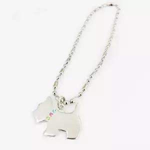 강아지 모양 대형 체인 목걸이 1P 반려견 인식표 애견산책목줄