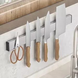 아임키친 304스텐 자석 칼블럭(40cm) (실버) 칼꽂이 칼걸이 식도걸이
