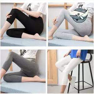 [콩심팥심]편안한 여성 면 레깅스 7부 운동복 데일리 부츠컷레깅스 압박스타킹