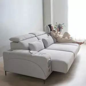 미노 모션소파 전동 리클라이너 4인용 패브릭 고급형