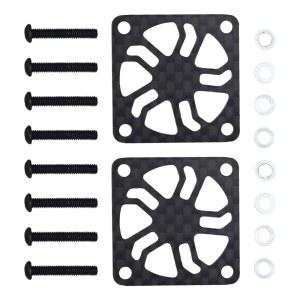 2Pcs RC 냉각 팬 커버, 나사가 달린 탄소 섬유 전기 모터 자동차 보트 트럭 모터용 경량 ESC 방열판 보호기(30x30mm)