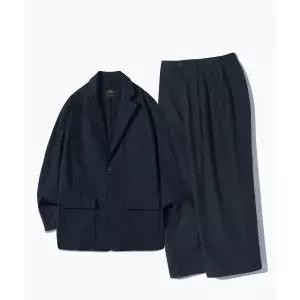 (MD PICK) 디미트리 블랙 DIMITRI BLACK 오버핏 시어서커 수트 셋업_네이비 DBCUJK24NY DBCUPL25NY 128116